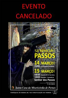 COMUNICADO - PROCISSÃO DO SENHOR DOS PASSOS CANCELADA